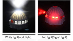 2pc- 16 LED Emergency Roadside Warning and Safety Work Flare Light Dual-use Swivel Hook, Magnetic Base. Red Flashing integrated LED's with 9 different warning modes including S.O.S indicator.