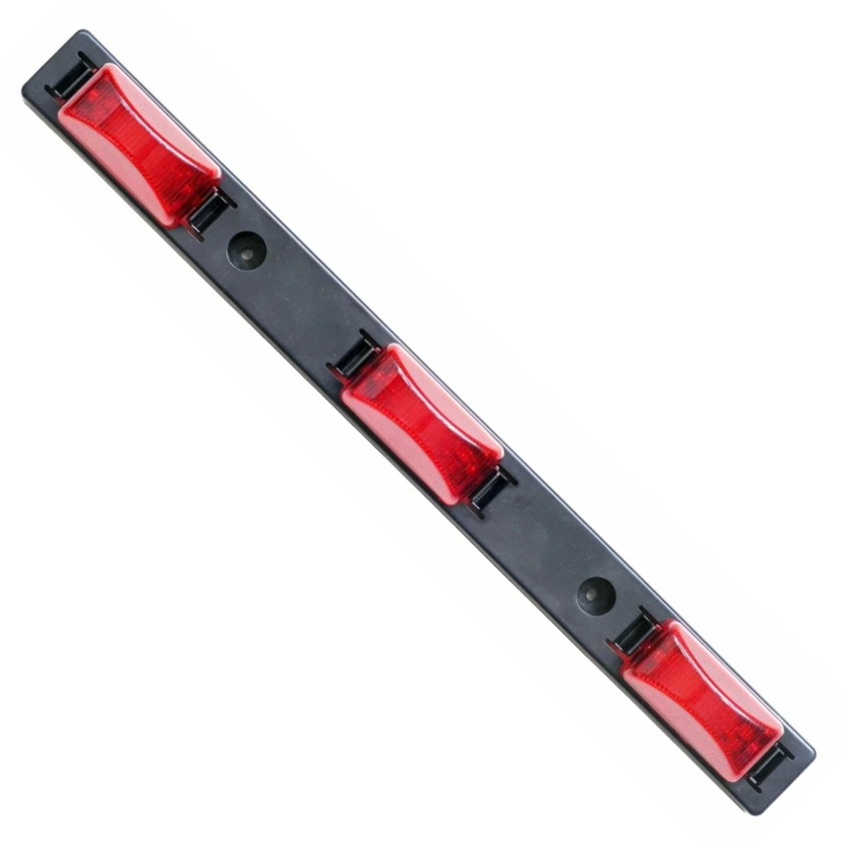 RED 3 LIGHT COMBINATION CLEARANCE ID BAR MARKER 24 LED TRAILER IDENTIFICATION