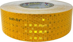 DOT-C2 Reflective Tape, Yellow/Orange Safety Warning Hazard Caution Conspiciuity Tape For School Bus Truck Trailer Boat Semi Motorcycle Bike and Helmet Waterproof