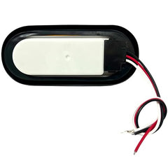 2x 6" Mid Turn Signal Amber Marker Light Rubber Mount 18 LED w/Reflex Lens Universal Waterproof 6 Inch Oval Led Mid-Ship Marker and Turn Signal Semi Truck Trailer Peterbilt Kenworth Light