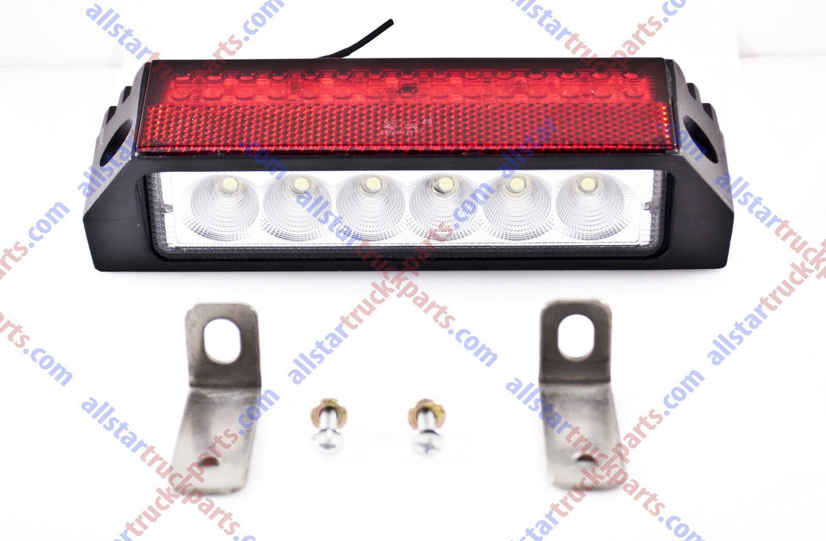 36 LED Combination Stop Turn Tail & License Plate Light Red White Trailer Truck