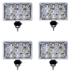 7" Inch 12 LED Rectangle Work Spot Light 36w Off Road ATV Truck 4x4 Lamp