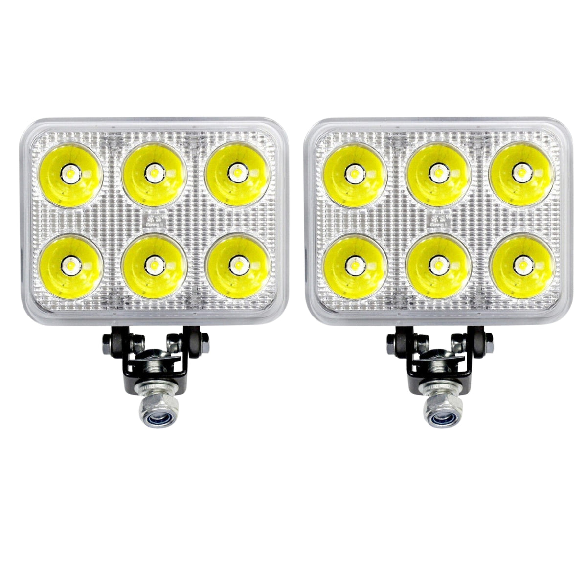 4.5" Inch 6 LED Rectangle Work Spot Light 18w Off Road ATV Truck 4x4 Lamp