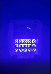 5.5" x 4" Rectangle 30 LED Amber Strobe Light Iron/Metal Mounting Bracket DOT/SAE Approved IP67 Waterproof Anti-Shock Anti-Fog High Powered Strobe Towing Construction Safety Security Trucks (2 Pack)