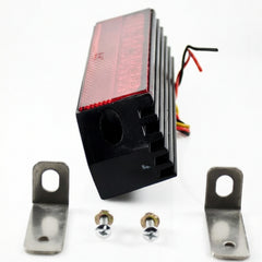 36 LED Combination Stop Turn Tail & License Plate Light Red White Trailer Truck