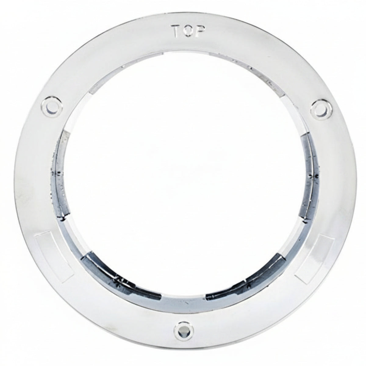 4" Round Chrome Bezels Flange Stop Turn Tail Light Covers Rings for Truck Trailer Kenworth Peterbilt 10pcs