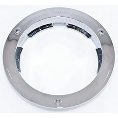 4" Round Chrome Bezels Flange Stop Turn Tail Light Covers Rings for Truck Trailer Kenworth Peterbilt 10pcs