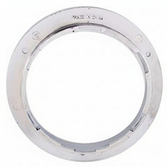 4" Round Chrome Bezels Flange Stop Turn Tail Light Covers Rings for Truck Trailer Kenworth Peterbilt 10pcs