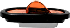 2x 6" Mid Turn Signal Amber Marker Light Rubber Mount 18 LED w/Reflex Lens Universal Waterproof 6 Inch Oval Led Mid-Ship Marker and Turn Signal Semi Truck Trailer Peterbilt Kenworth Light