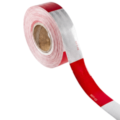 2"x150' DOT-C2 PREMIUM Reflective Safety Red and White Conspicuity Tape Trailer
