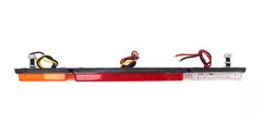 60 LED Truck Rectangle 3 Color Tail Light Bar Waterproof Turn Signal Brake Reverse Running Combination Combo Box Truck Boat Trailer Pickup RV Camper UTV Vans (2PCS) 12V 12" x 5"