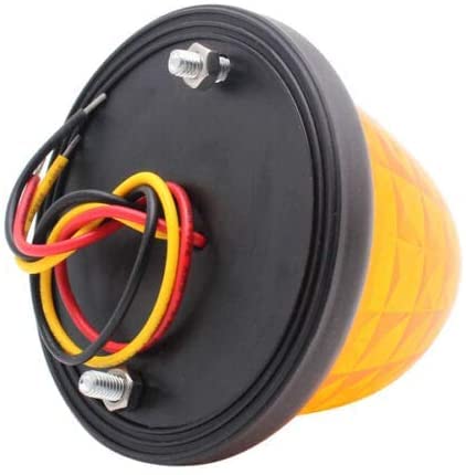 3.5" Inch Diameter 16 LED Round Beehive Cone Watermelon Trailer Side Marker Lights Red Amber Clear Lens Submersible 12V Rear Lights Peterbilt Trucks ATV Motorcycle