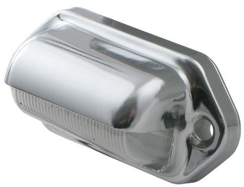 2pc Trailer 6 LED License Plate Lights [DOT FMVSS 108] [SAE L] [Chrome/Black] [Surface Mount] [Waterproof] [12V DC] Courtesy Step License Plate Tag Light for UTV ATV Trailer Truck RV Boat [2.6"x1.3"]