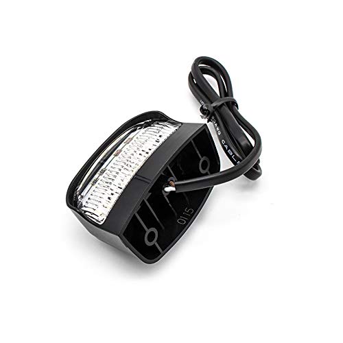 Heavy Duty 3"x1.6" Surface-Mount 4 LED Trailer License Plate Lights [DOT/SAE Certified] [IP67 Waterproof Rated] [Ultra-Durable] License Tags for Trailers, RVs, Trucks & Boats - Black 10V-30V