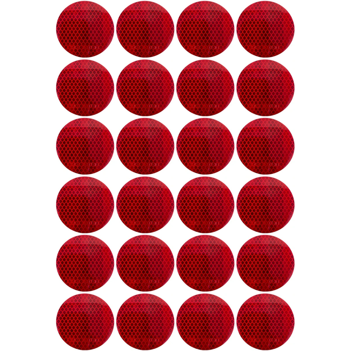 3" Inch Round DOT-SAE Amber/Red/White High Visibility Reflective Stick-On Prism Reflector | Strong Adhesive/Weatherproof | Trailer Camper RV Flatbed Fender Property Boat Marine