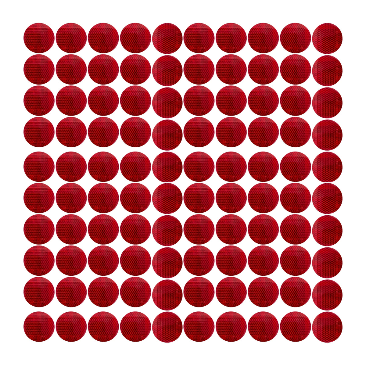 3" Inch Round DOT-SAE Amber/Red/White High Visibility Reflective Stick-On Prism Reflector | Strong Adhesive/Weatherproof | Trailer Camper RV Flatbed Fender Property Boat Marine