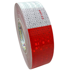 Conspicuity Tape Premium DOT-C2 Approved Reflective Truck Trailer Red White 2x150, 4 Year Average Life -1 Roll