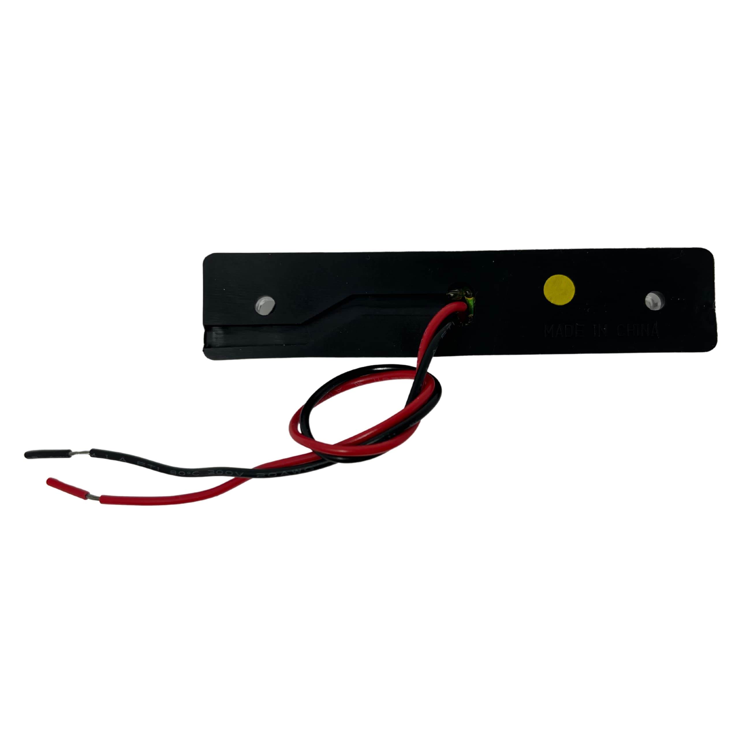 All Star Truck Parts 4"x1" Clear Lens Red Led Thin Slim line Trailer Side Marker Clearance Lights 6 LED Reflex Submersible Sealed 12V Surface Mount for Truck Trailer Boats, Rectangular