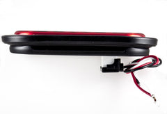 [Red/White/Amber 6" Oval 24 LED Trailer Tail Light Kit [DOT Certified] [with Grommets & Plugs] [IP67 Waterproof] Stop Brake Turn Reverse Back Up Headache Rack Backrack Flatbed RV