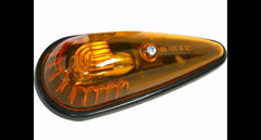 Set of 5 5-1/2 in. Amber Teardrop Cab Light Kit Trucks Vans Pickups Semis RVs Boat