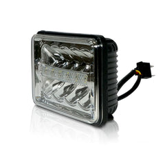 4X6 Inch Rectangle LED Headlights Replacement for Trucks 4" x 6" High/Low Beam DRL Replace H4651 H4652 H4656 H4666 H6545 - Qty 1