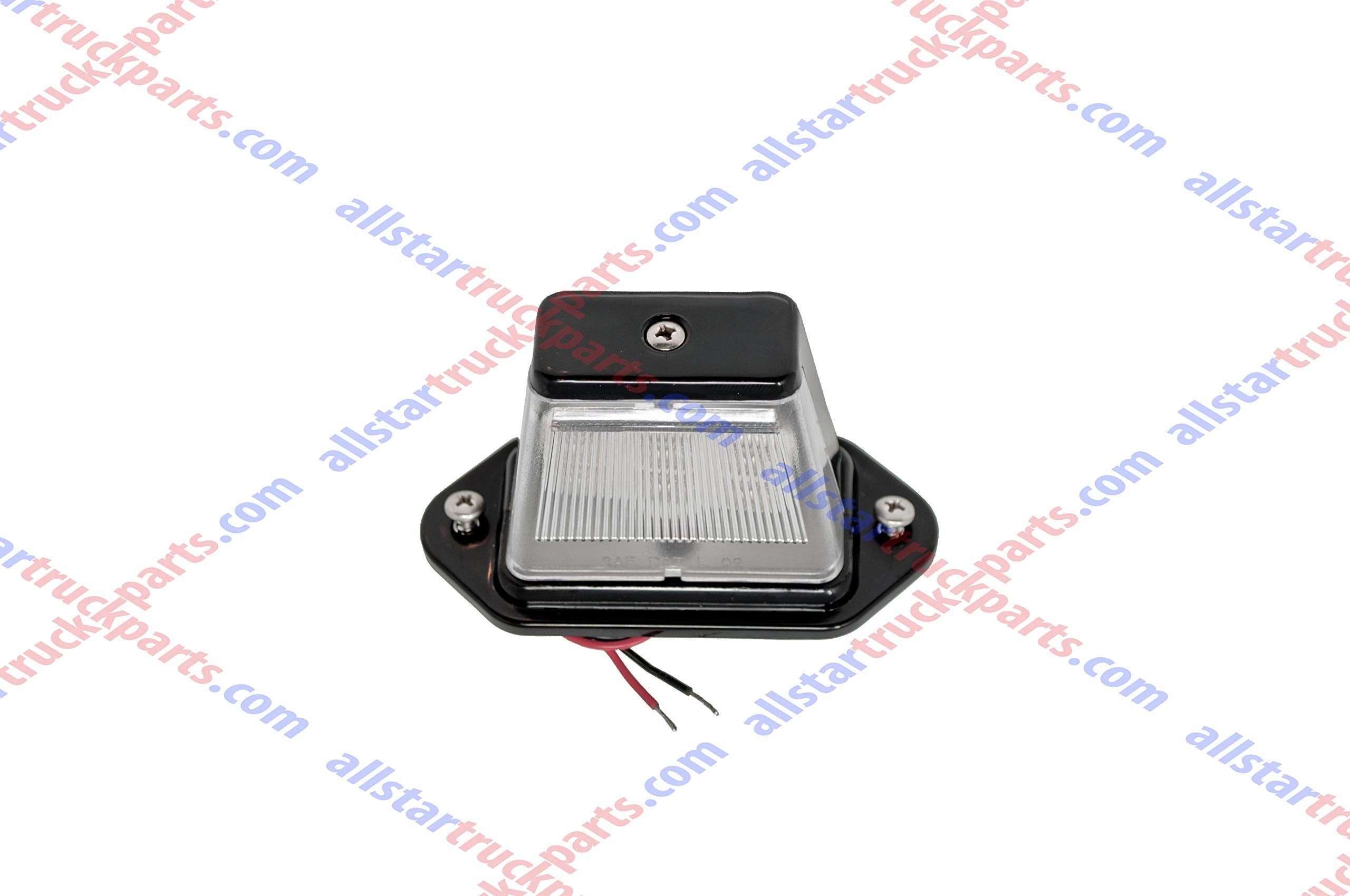Qty 2 4"x2" Heavy Duty Surface-Mount 6 LED Trailer License Plate Lights DOT/SAE L FMVSS Certified IP67 Waterproof Rated Ultra-Durable License Tags Trailers RV Trucks Boat SUV Black Chrome Housing 12V