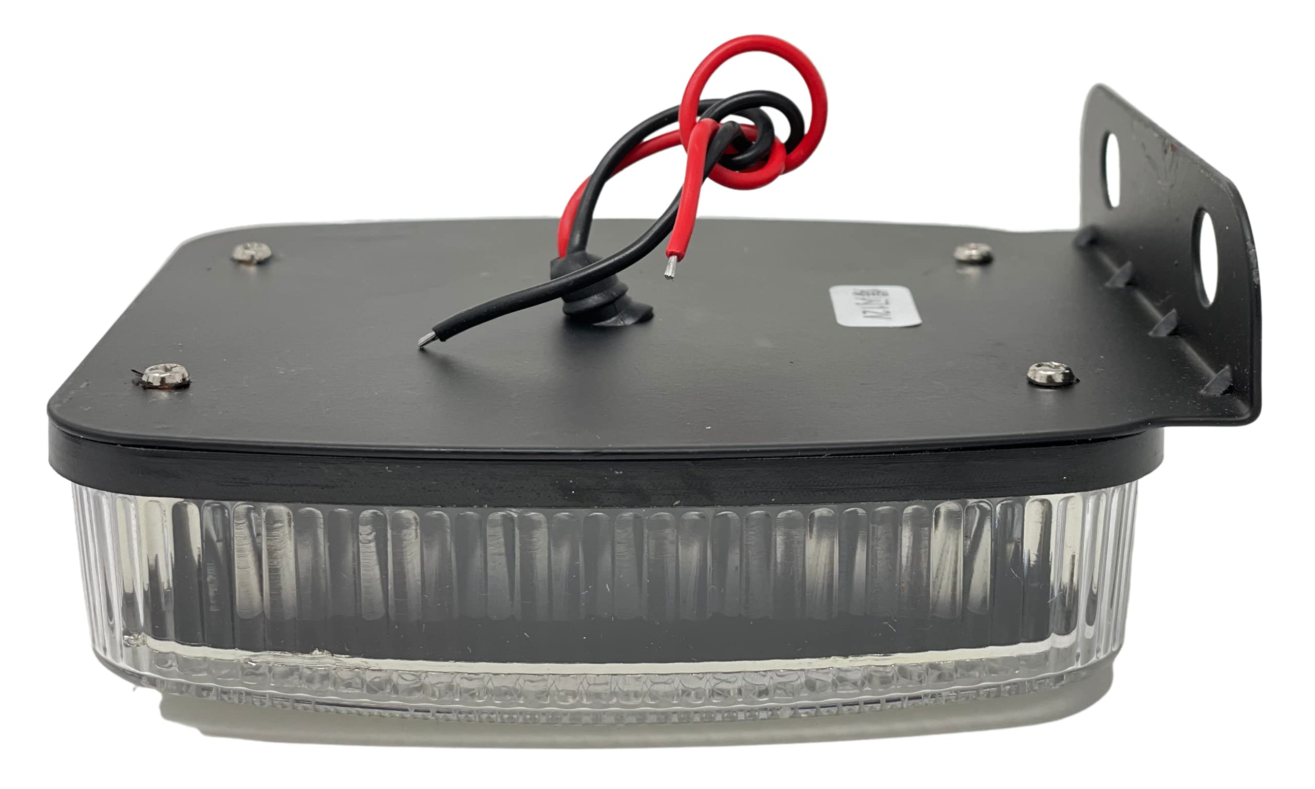 5.5" x 4" Rectangle 30 LED Red + Blue Strobe Light Iron/Metal Mounting Bracket DOT/SAE Approved Waterproof Anti-Shock Anti-Fog Towing Construction Safety Security (2 PACK)