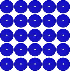 Class A 3-3/16" Round Reflector with Center Mounting Hole Trailers, Trucks, Automobiles, Mail Boxes, Boats, SUV's, RV's, Industrial Applications (Blue, 25)