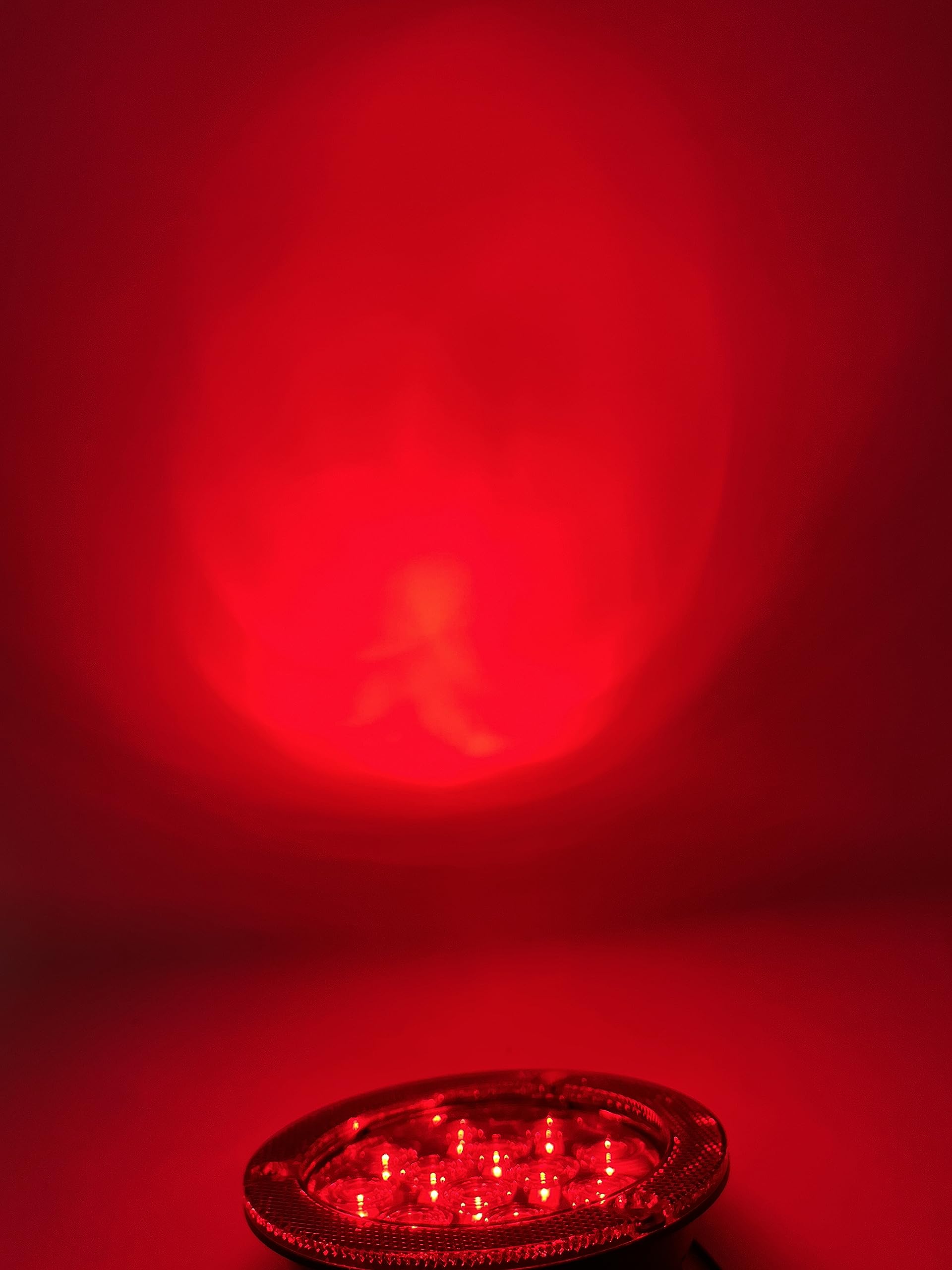 4" Inch Flange Mount Reflective Ring Bezel Red/White 12 LED Round Stop Turn Tail Reverse Backup Tail Trailer Truck Flatbed RV Camper Bus Light Kit with 3 Wire Pigtail Plug 12V