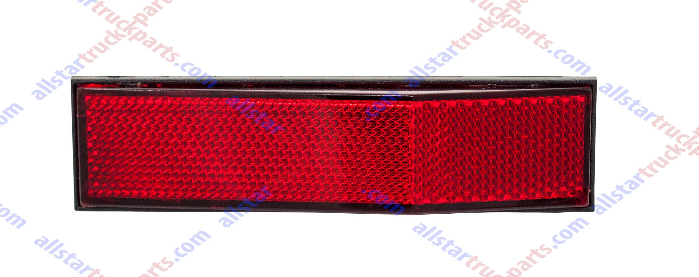 5-1/4" Angled Rectangular Stick On Reflector- 2 Pack for Trailers, Trucks, Automobiles, Mail Boxes, Boats, SUV's, RV's, Industrial Strong Adhesive DOT/SAE Approved (Red, 2)