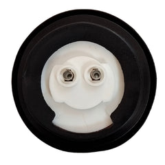 2" Round Amber/Red 13 LED Light Side Marker Clearance Reflector Lens Rubber Grommet + Removable 2 Wire Pigtail Plug IP67 Waterproof Trailers RV's Trucks Off Road Dump Truck 12V