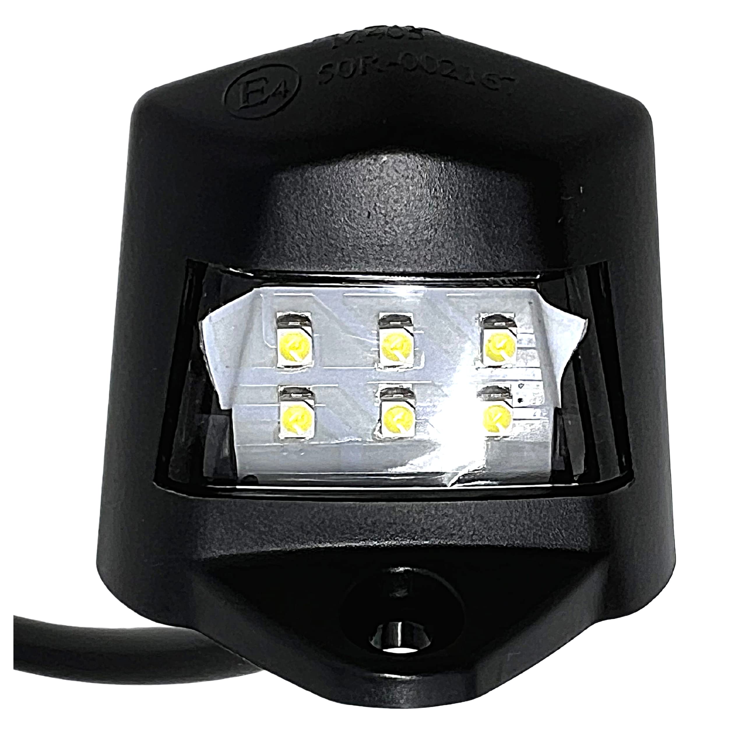 Qty 2 Heavy Duty 2"x1.65" Surface-Mount 6 LED Trailer License Plate Lights [DOT/SAE Certified] [IP67 Waterproof Rated] [Ultra-Durable] License Tags for Trailers, RVs, Trucks & Boats