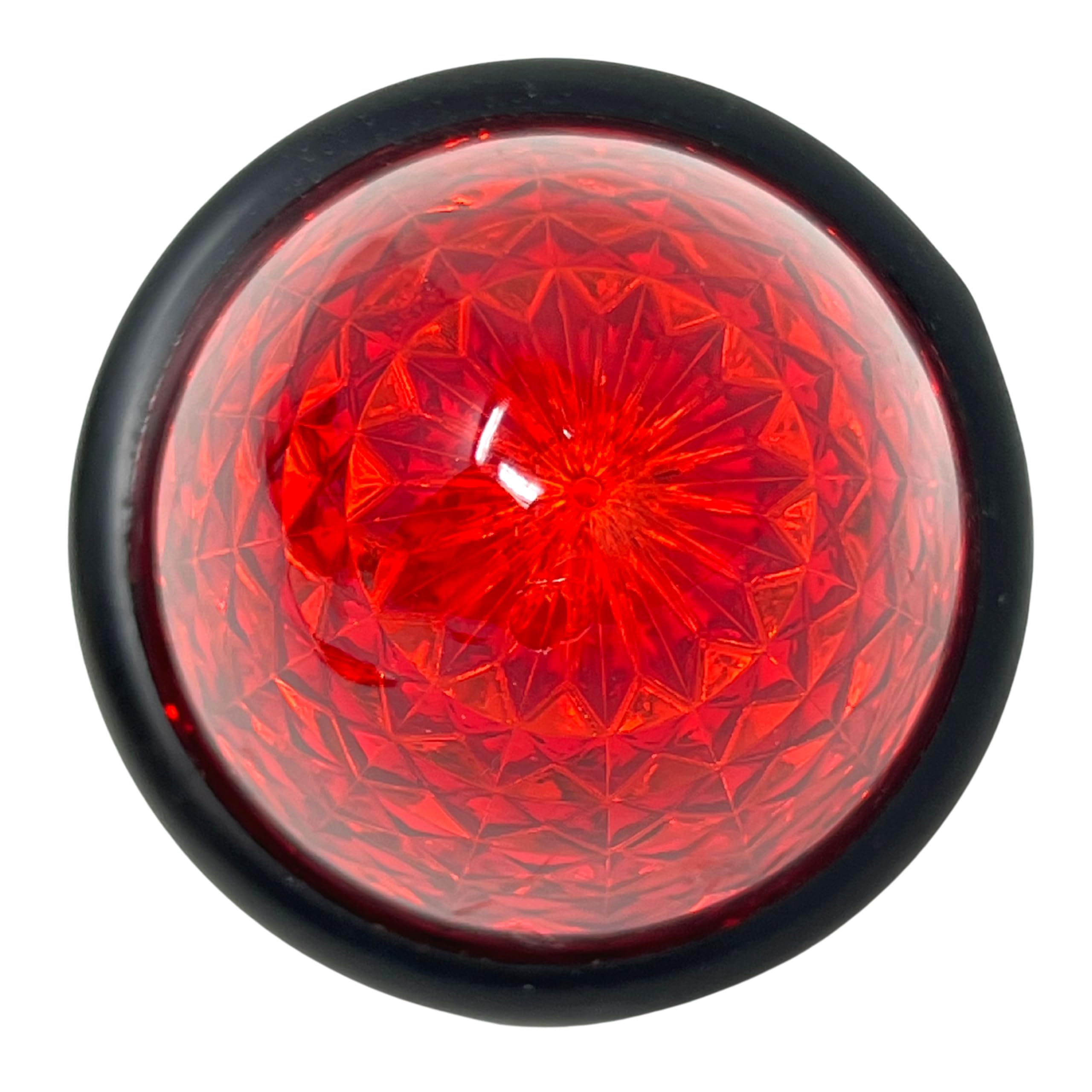 3.5" Inch Diameter 16 LED Round Beehive Cone Watermelon Trailer Side Marker Lights Red Amber Clear Lens Submersible 12V Rear Lights Peterbilt Trucks ATV Motorcycle