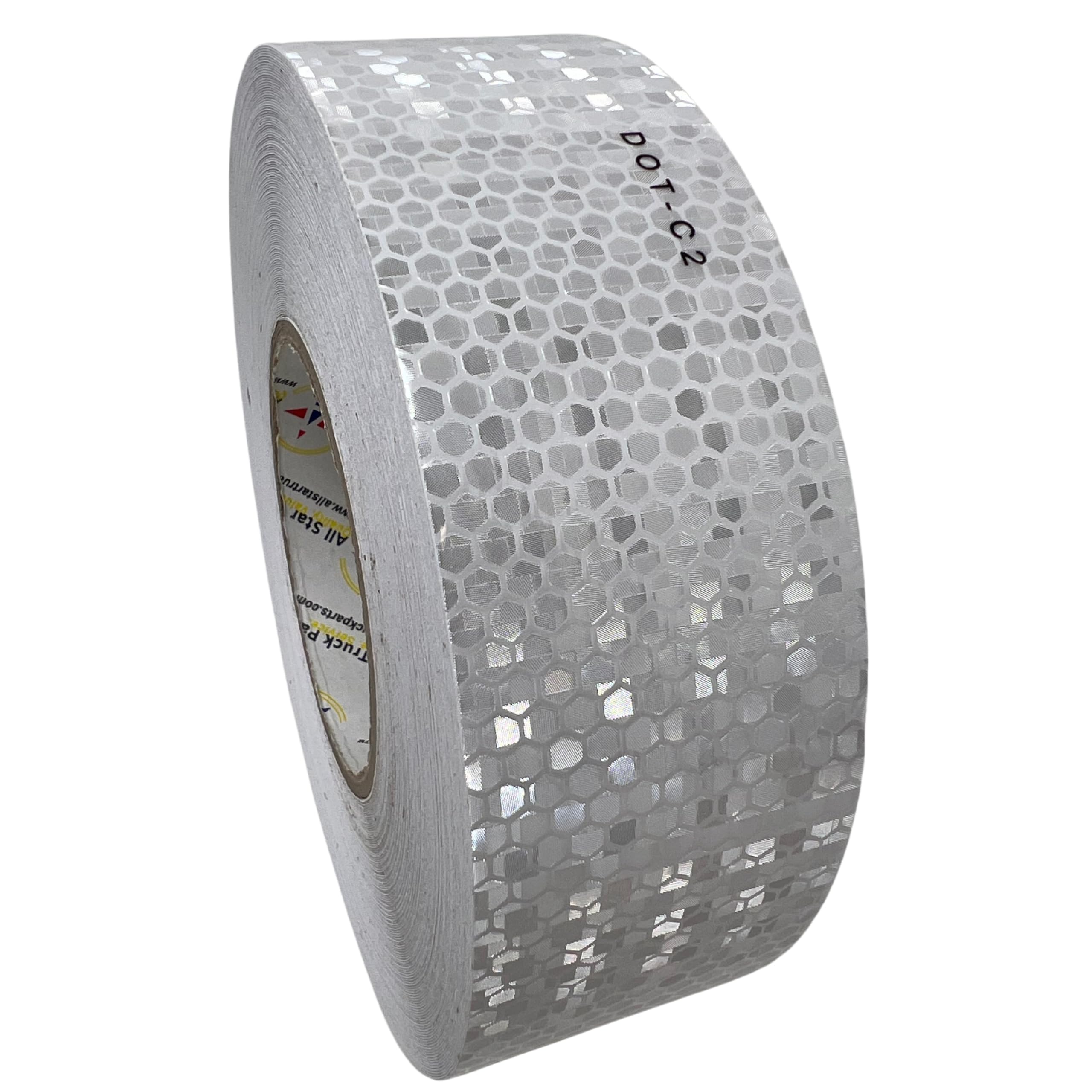 DOT Reflective Tape - DOT-C2 Conspiciuity Tape - COMMERCIAL ROLL - 2" inch x 150' FEET - Automobile Car Truck Boat Trailer Semi Truck Bus RED/WHITE/YELLOW/FLOURESCENT YELLOW GREEN