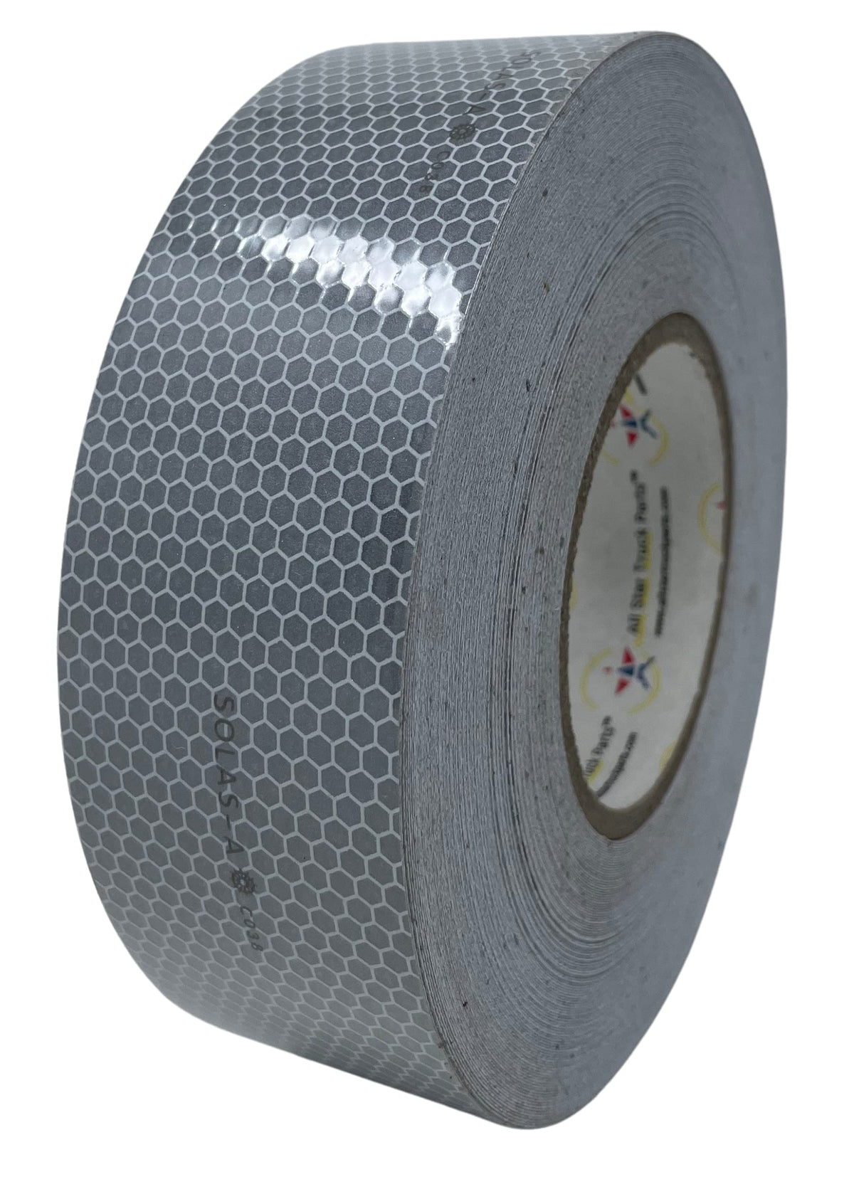 SOLAS Grade Marine Reflective Tape Conspicuity Safety Warning Silvery White Waterproof Ultra Reflective Glass Bead Honeycomb Technology Boats Rafts, Life Jacket, Motorcycles, Trailers