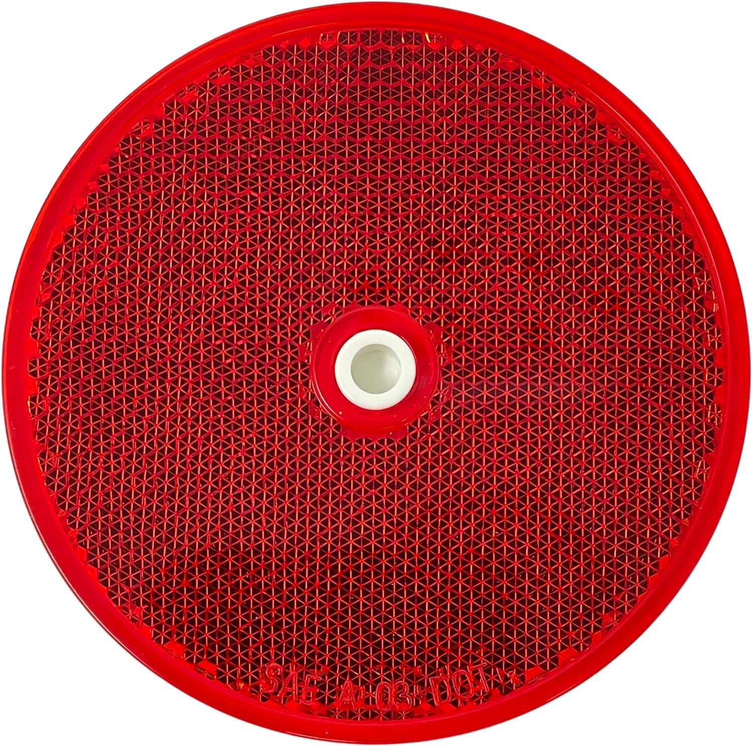 Class A 3-3/16" Round Reflector with Center Mounting Hole Trailers, Trucks, Automobiles, Mail Boxes, Boats, SUV's, RV's, Industrial Applications