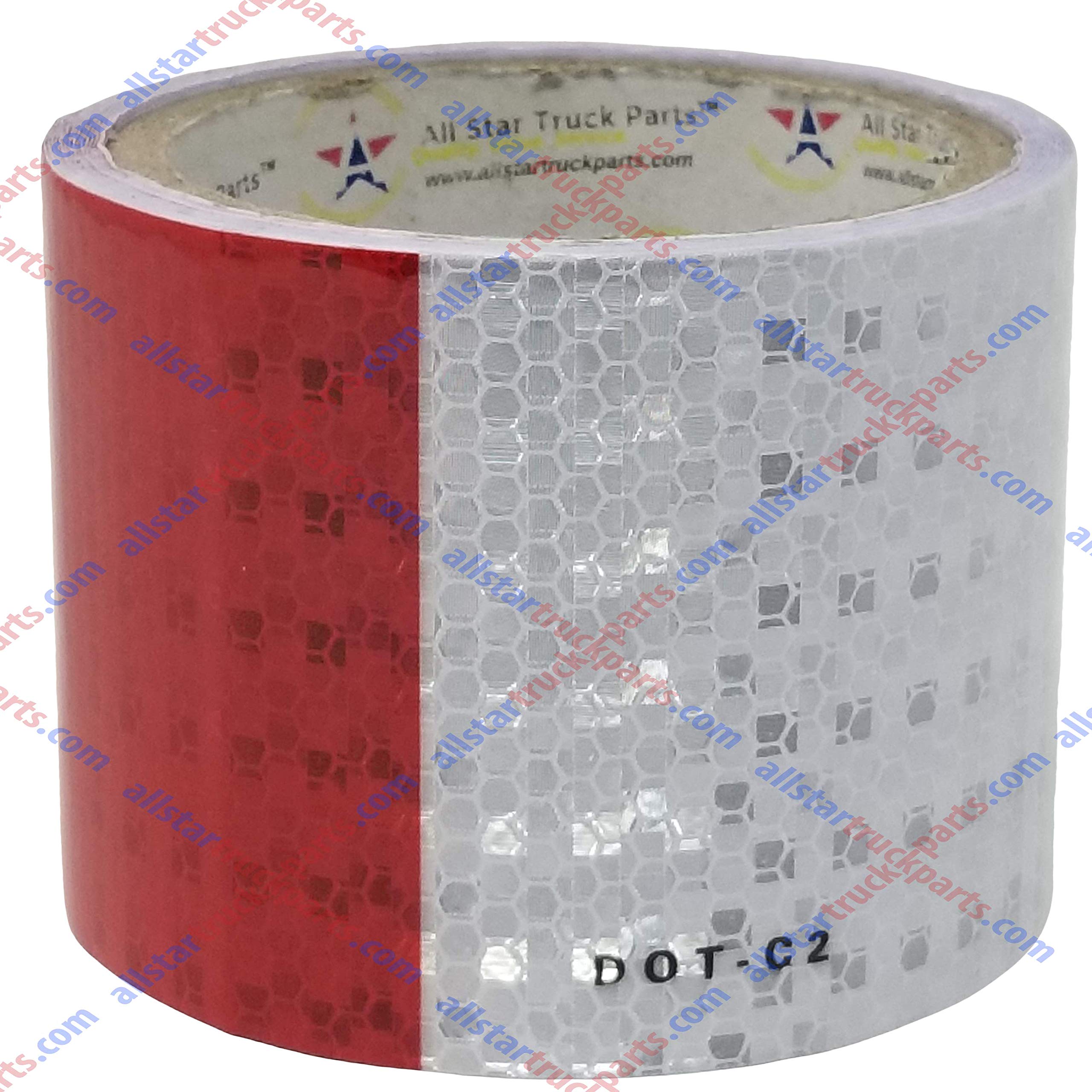 Conspicuity Tape DOT-C2 Approved Reflective Truck Trailer Red White