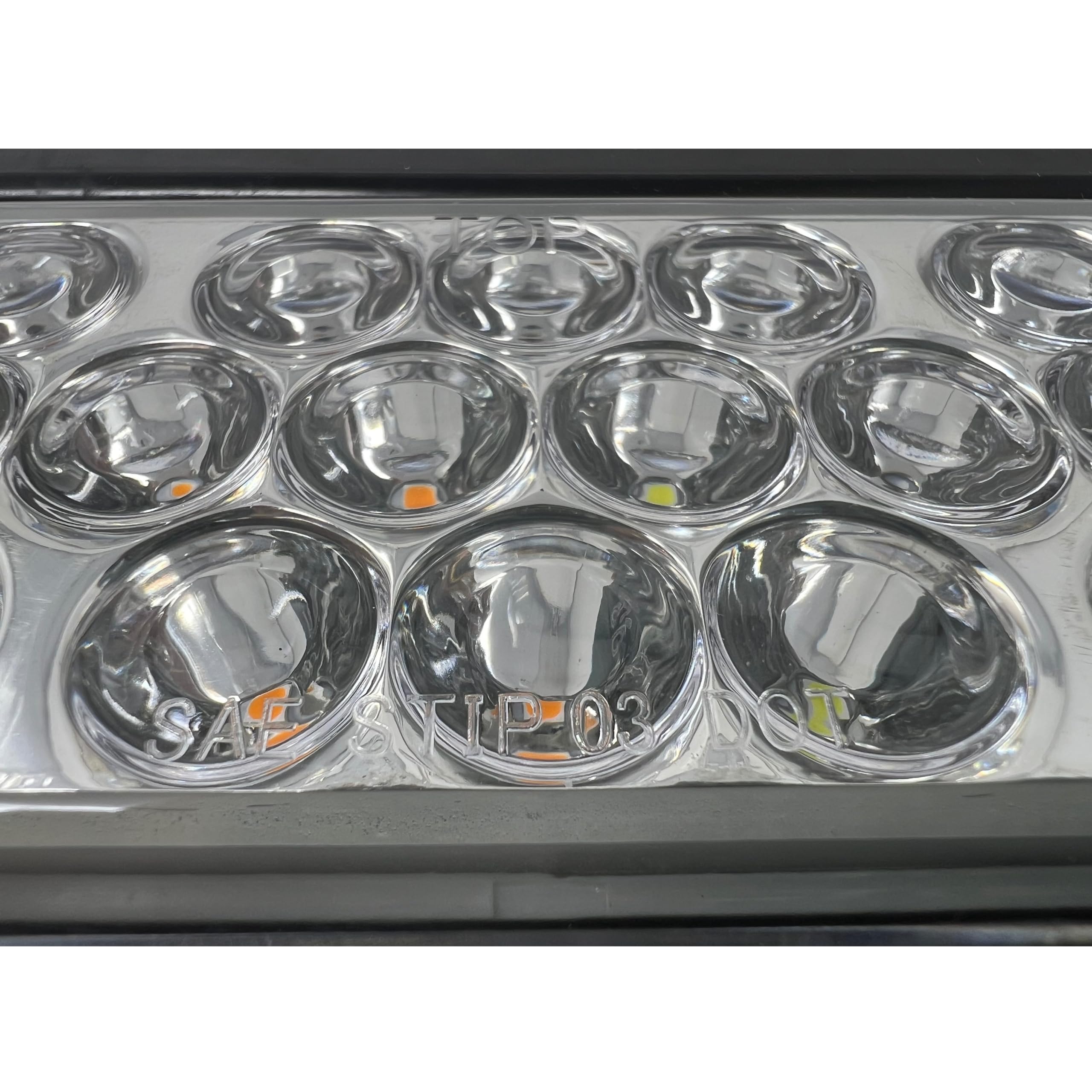 6" Oval LED Recessed Amber Strobe Light, 24 LED DOT/SAE Approved & Marked, Waterproof, Super Bright High Powered Strobe for Towing�