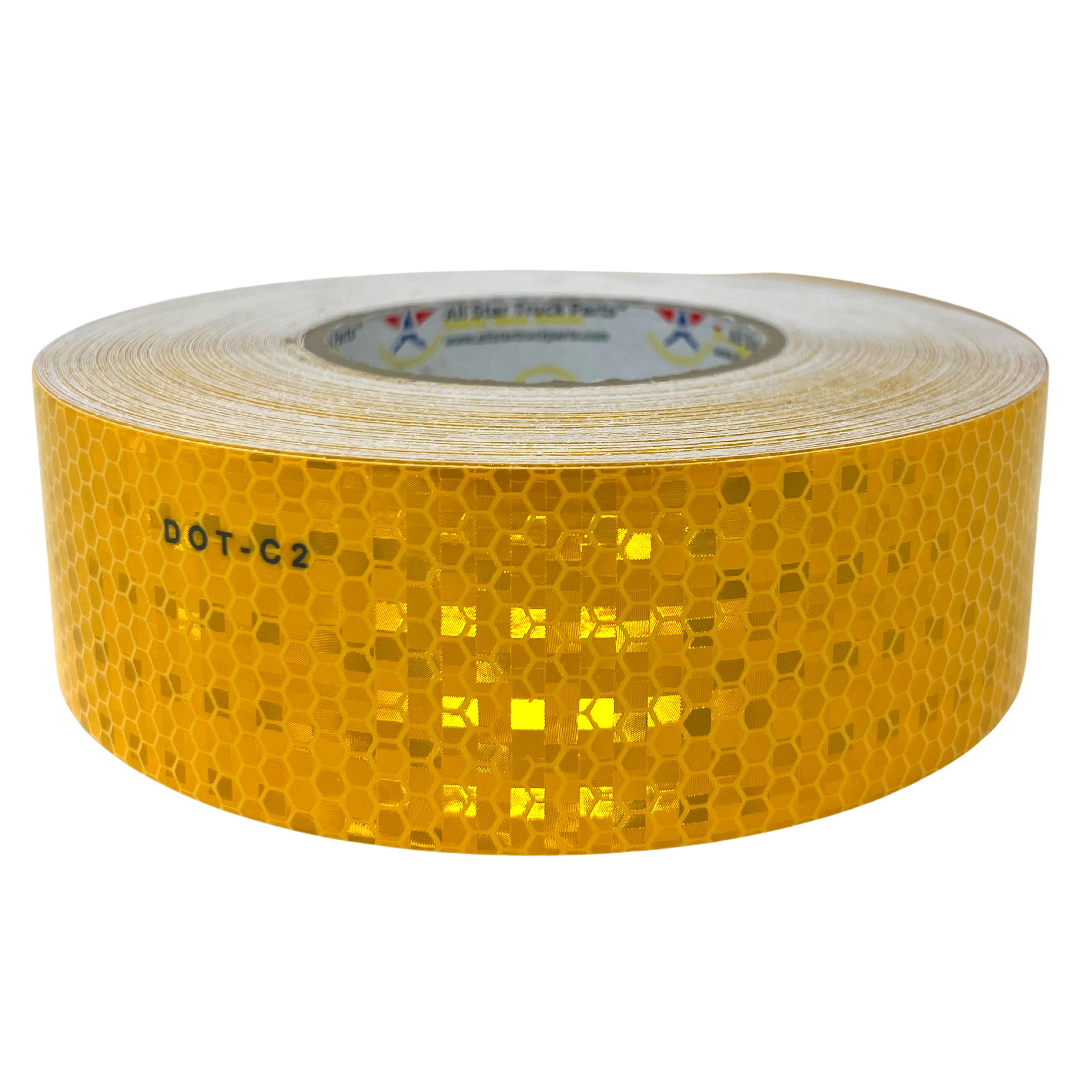DOT Reflective Tape - DOT-C2 Conspiciuity Tape - COMMERCIAL ROLL - 2" inch x 150' FEET - Automobile Car Truck Boat Trailer Semi Truck Bus RED/WHITE/YELLOW/FLOURESCENT YELLOW GREEN