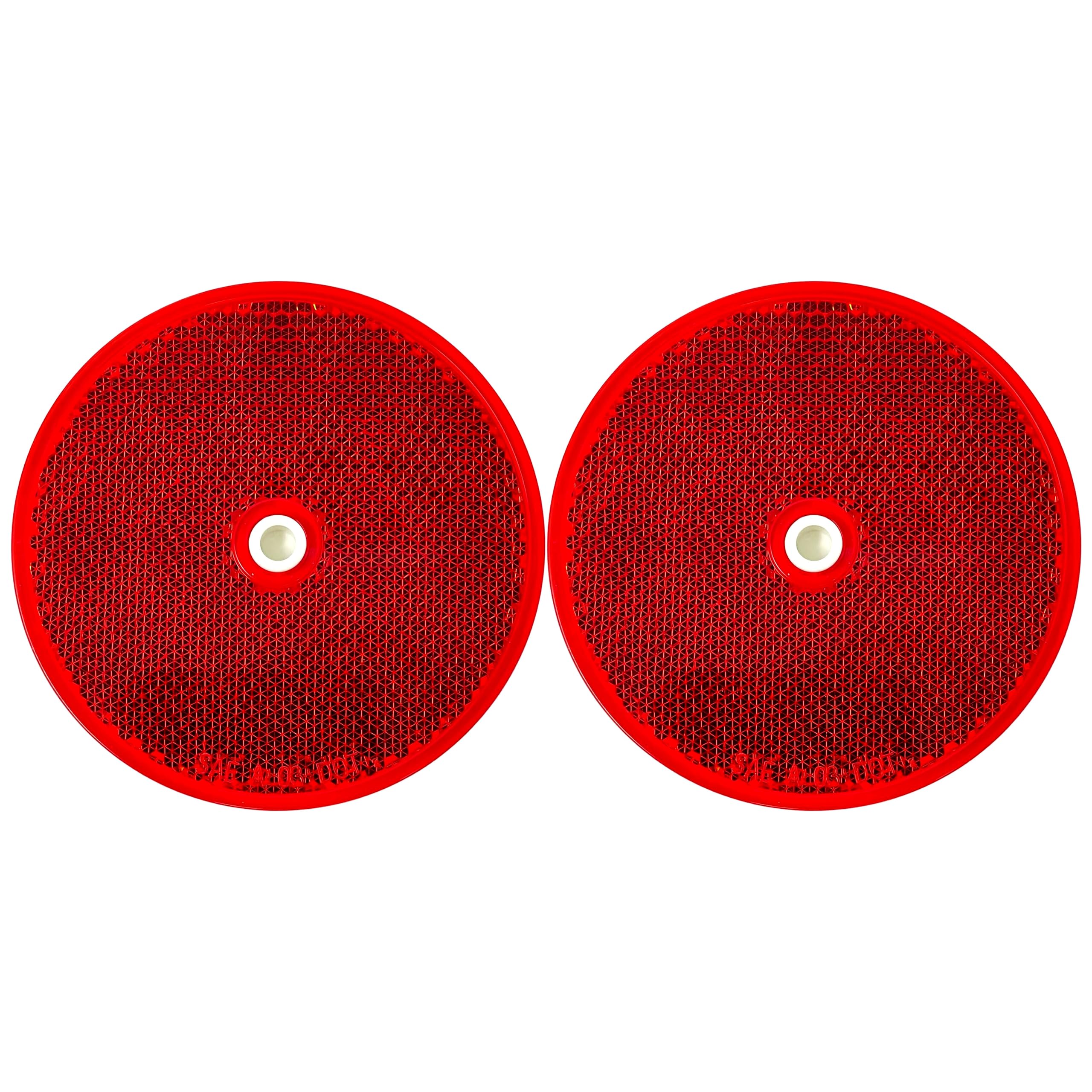 Class A 3-3/16" Round Reflector with Center Mounting Hole Trailers, Trucks, Automobiles, Mail Boxes, Boats, SUV's, RV's, Industrial Applications