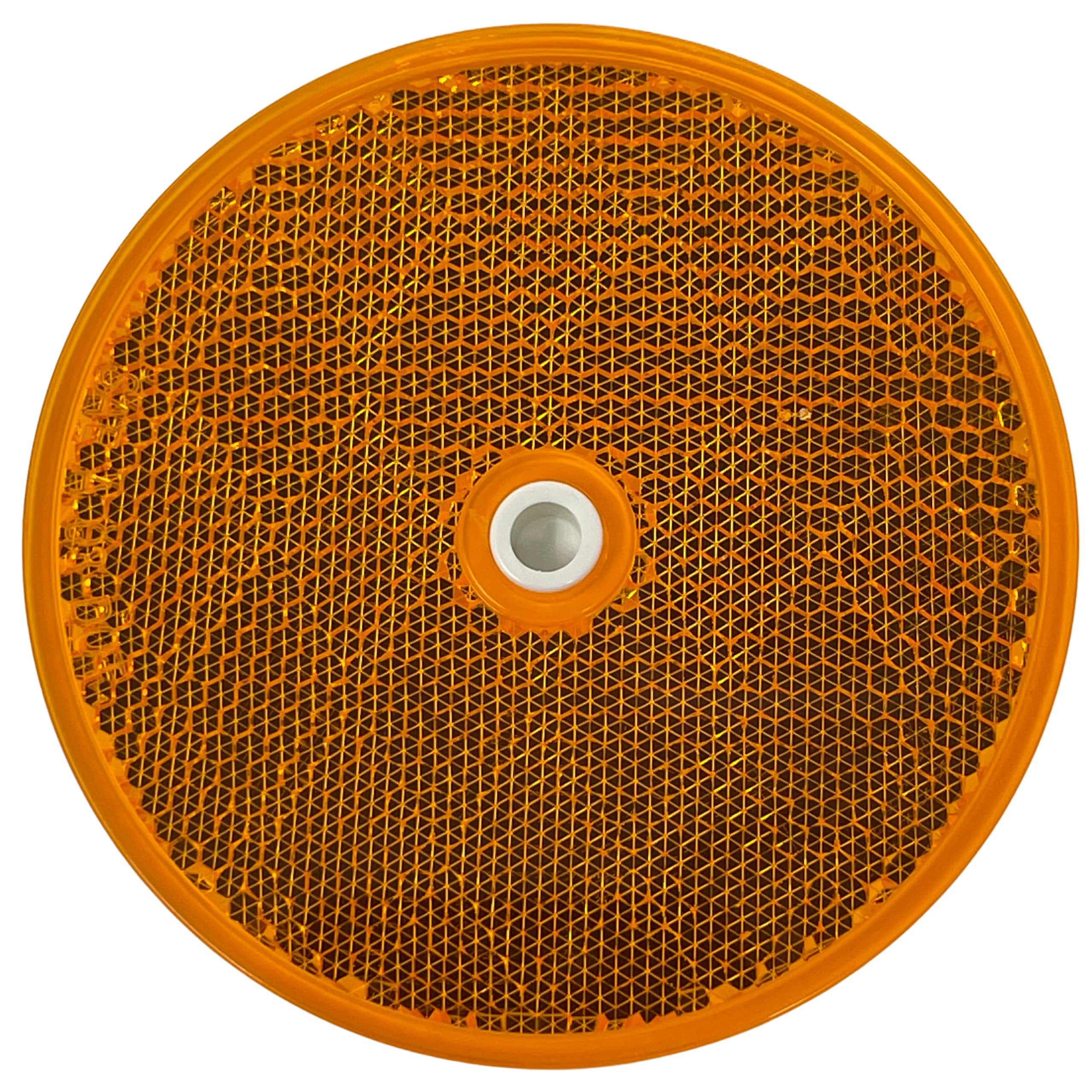 Class A 3-3/16" Round Reflector with Center Mounting Hole Trailers, Trucks, Automobiles, Mail Boxes, Boats, SUV's, RV's, Industrial Applications