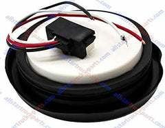 4" Inch White Red Amber 12 LED Round Stop/Turn/Tail/Reverse/Backup/Mid Turn/Signal Trailer Light Kit with 3 wire Pigtail Plug & Grommet