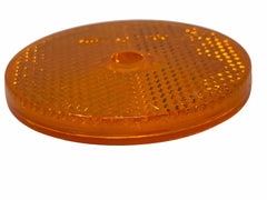 Class A 2" Round Reflector with Center Mounting Hole - Red/Amber/White for Trailers, Trucks, Automobiles, Mail Boxes, Boats, SUV's, RV's, Industrial Applications…