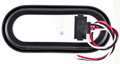 [Red/White/Amber 6" Oval 24 LED Trailer Tail Light Kit [DOT Certified] [with Grommets & Plugs] [IP67 Waterproof] Stop Brake Turn Reverse Back Up Headache Rack Backrack Flatbed RV