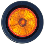 2" Round 9 LED Light Trailer Side Marker Clearance Grommet&Plug - 5 Amber+ 5 Red
