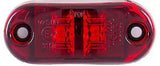 Red 2 LED Sealed Side Marker Clearance Light Flush Mount Truck Trailer - All Star Truck Parts