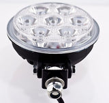 4.5 inch 7 LED Round Work Spot Light 21w Off Road Jeep Truck 4x4 Lamp - Qty 1 - All Star Truck Parts