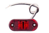 5x Amber 5x Red Clearance 2.5" 2-LED Oval Side Marker Lamp Light Truck Trailer - All Star Truck Parts