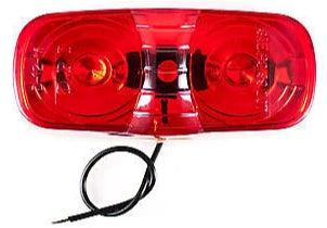 4" Inch Red Double Bullseye Camper RV Trailer Side Marker Clearance Light - All Star Truck Parts