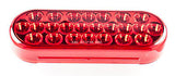 6" Inch Oval Red 24 LED Sealed Stop Turn Tail Light - Truck/Trailer - All Star Truck Parts